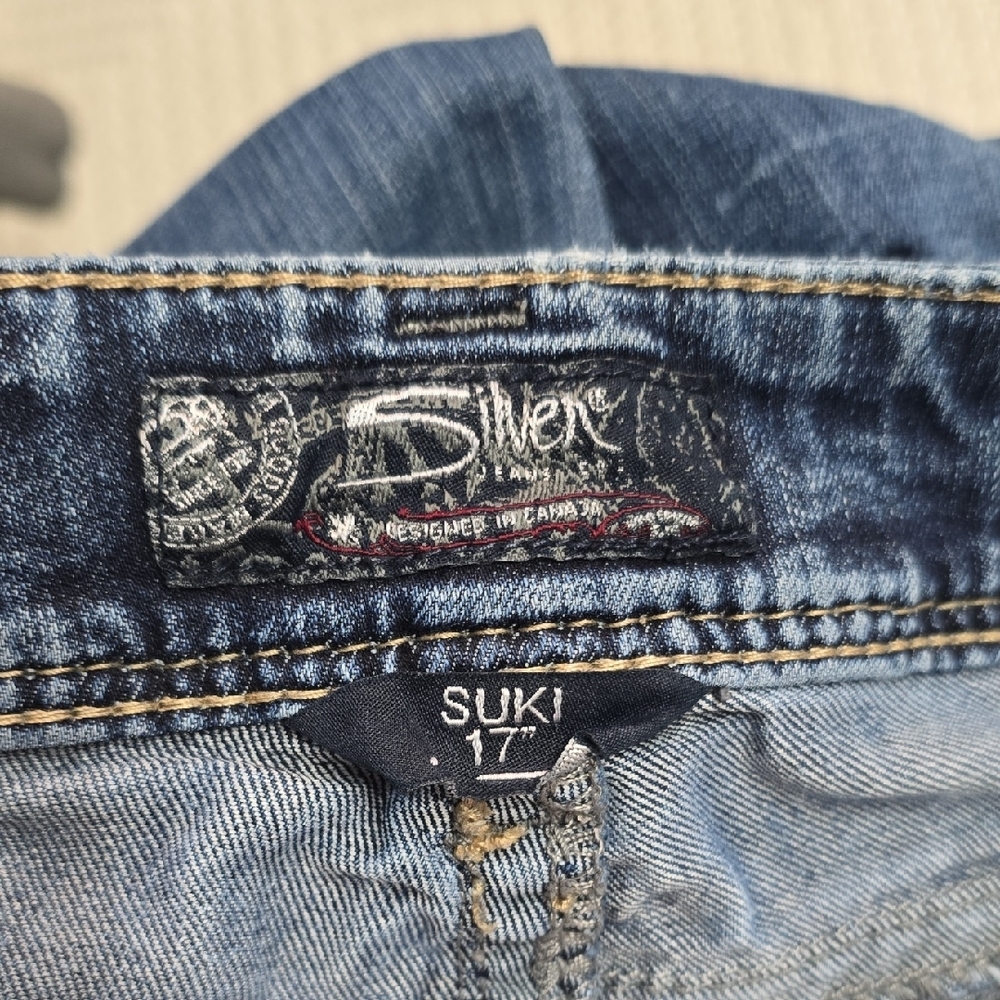 Silver Jeans Dark Blue Straight Leg Denim - Picture 13 of 14